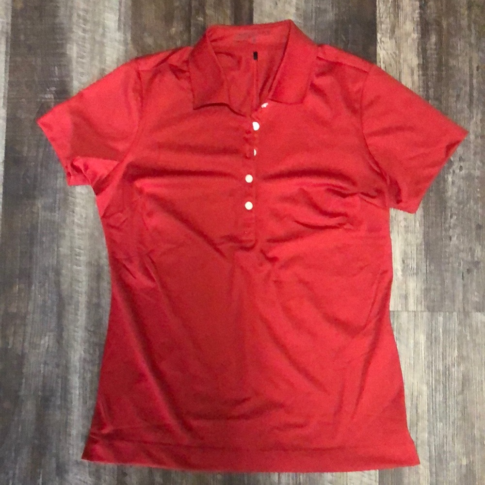 Nike Red Women’s golf shirt size M